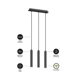 Franka 3 Lámpara Colgante Black - Arcchio -Ofertas Flos Tienda 42510965686533