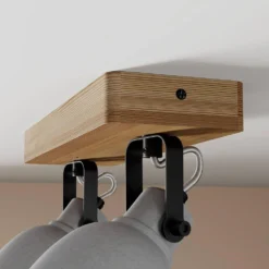 Mirka 2 Lámpara De Techo Grey/Dark Wood - Lindby 9 Mirka 2 Lámpara De Techo Grey/Dark Wood - Lindby -Ofertas Flos Tienda 42510965705714