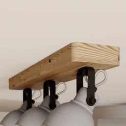 Mirka 3 Lámpara De Techo Grey/Dark Wood - Lindby -Ofertas Flos Tienda 42510965705954