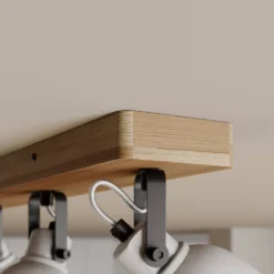 Mirka 4 Lámpara De Techo Grey/Dark Wood - Lindby 9 Mirka 4 Lámpara De Techo Grey/Dark Wood - Lindby -Ofertas Flos Tienda 42510965706184