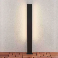 Aegisa Lámpara Para Jardín H110 Dark Grey/White - Lucande -Ofertas Flos Tienda 42510965734973