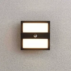 Gylfi Aplique Exterior W/Sensor Graphite/White - Lucande -Ofertas Flos Tienda 42510965744324