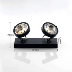 Dagur 2 Lámpara De Techo Black - Arcchio -Ofertas Flos Tienda 42510965744874