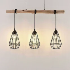 Eldarion 3 Lámpara Colgante Black/Wood - Lindby 10 Eldarion 3 Lámpara Colgante Black/Wood - Lindby -Ofertas Flos Tienda 42510965811265