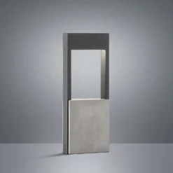 Tekiro Lámpara Exterior/Jardín H45 Grey - Lucande -Ofertas Flos Tienda 4251096587883lucande tekiro led sockellampe beton 45 cm3