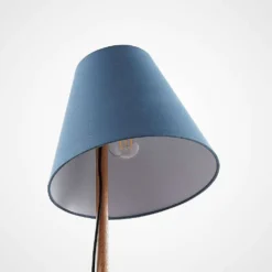 Jinda Lámpara De Sobremesa Blue/Wood - Lucande -Ofertas Flos Tienda 4251096593396jinda bordlampe3