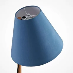 Jinda Lámpara De Sobremesa Blue/Wood - Lucande -Ofertas Flos Tienda 4251096593396jinda bordlampe4