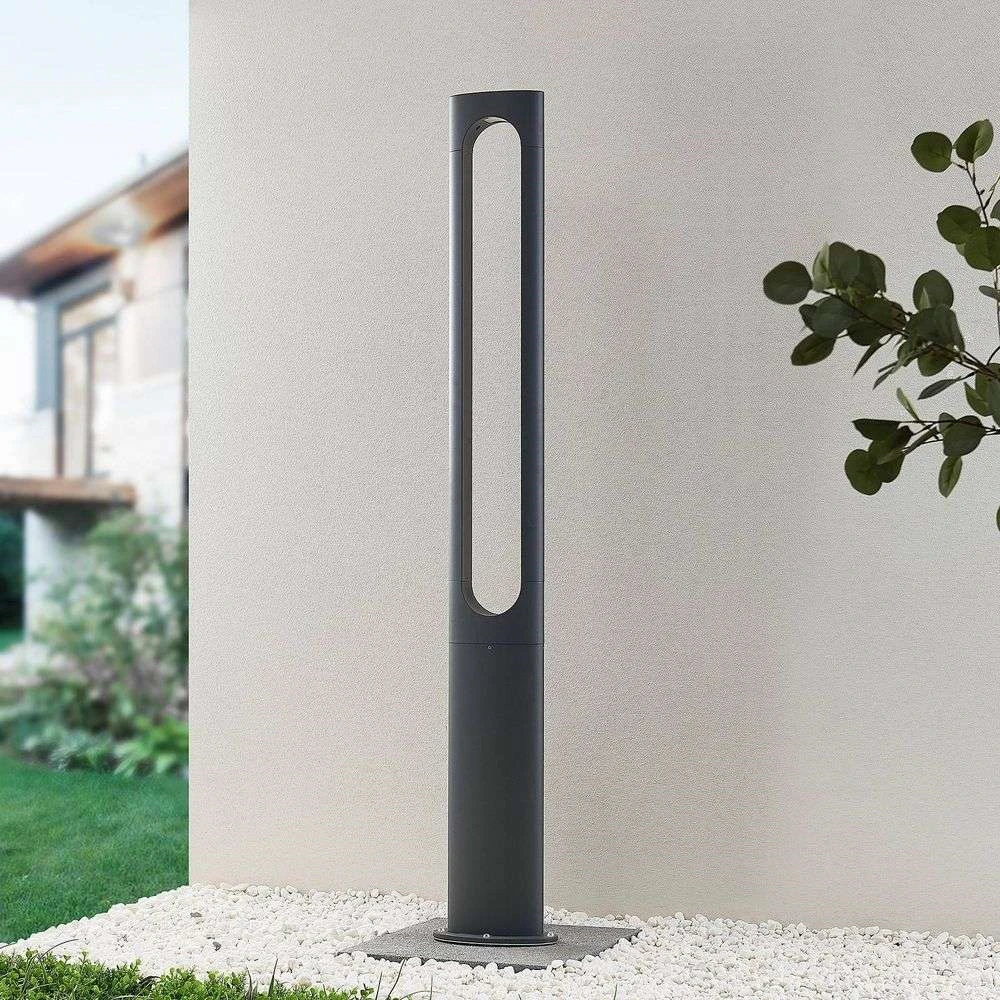 Dovino Lámpara Para Jardín H150 Dark Grey - Lucande 2 Dovino Lámpara Para Jardín H150 Dark Grey - Lucande - Imagen 2