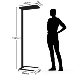 Bertram Lámpara De Pie W/Sensor Silver - Arcchio -Ofertas Flos Tienda 42510965996956