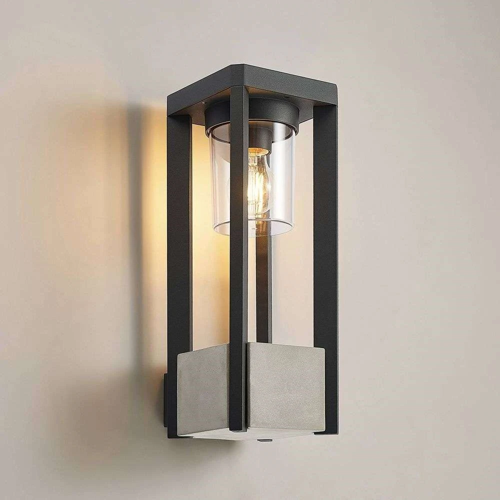 Kalisa Square Exterior Aplique De Pared Dark Grey - Lucande 3 Kalisa Square Exterior Aplique De Pared Dark Grey - Lucande - Imagen 3