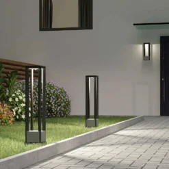 Kalisa Square LED Lámpara Exterior/Jardín H70 Dark Grey - Lucande -Ofertas Flos Tienda 4251911703368lucande kalisa led wegeleuchte eckig3