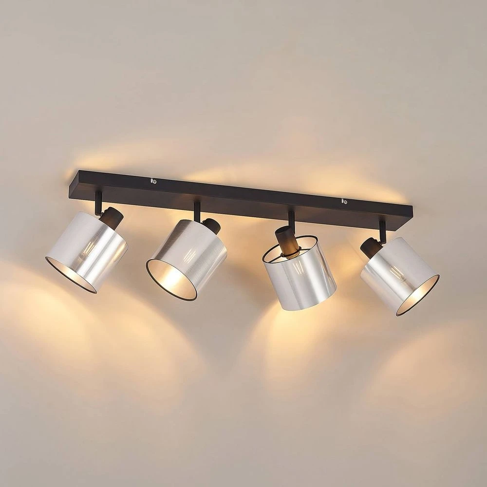 Joudy 4 Lámpara De Techo Alu/Black - Lindby 4 Joudy 4 Lámpara De Techo Alu/Black - Lindby - Imagen 4