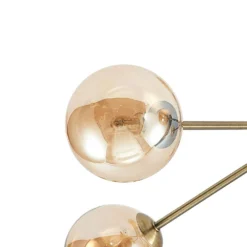 Wynina 5 Lámpara De Techo Brass/Amber - Lucande -Ofertas Flos Tienda 42519117044886