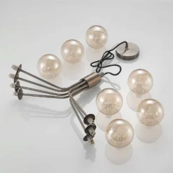 Wynina Lámpara Colgante Brass/Amber - Lucande -Ofertas Flos Tienda 42519117045256