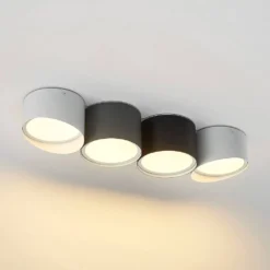 Kianush Lámpara De Techo Black/White/Grey - Lindby -Ofertas Flos Tienda 42519117063386