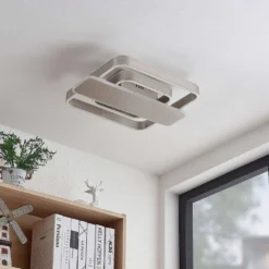 Linetti Square 40 Lámpara De Techo Nickel - Lucande 9 Linetti Square 40 Lámpara De Techo Nickel - Lucande -Ofertas Flos Tienda 42519117108164