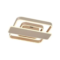 Linetti Square 40 Lámpara De Techo Nickel - Lucande