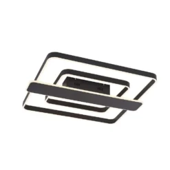 Linetti Square 70 Lámpara De Techo Black - Lucande