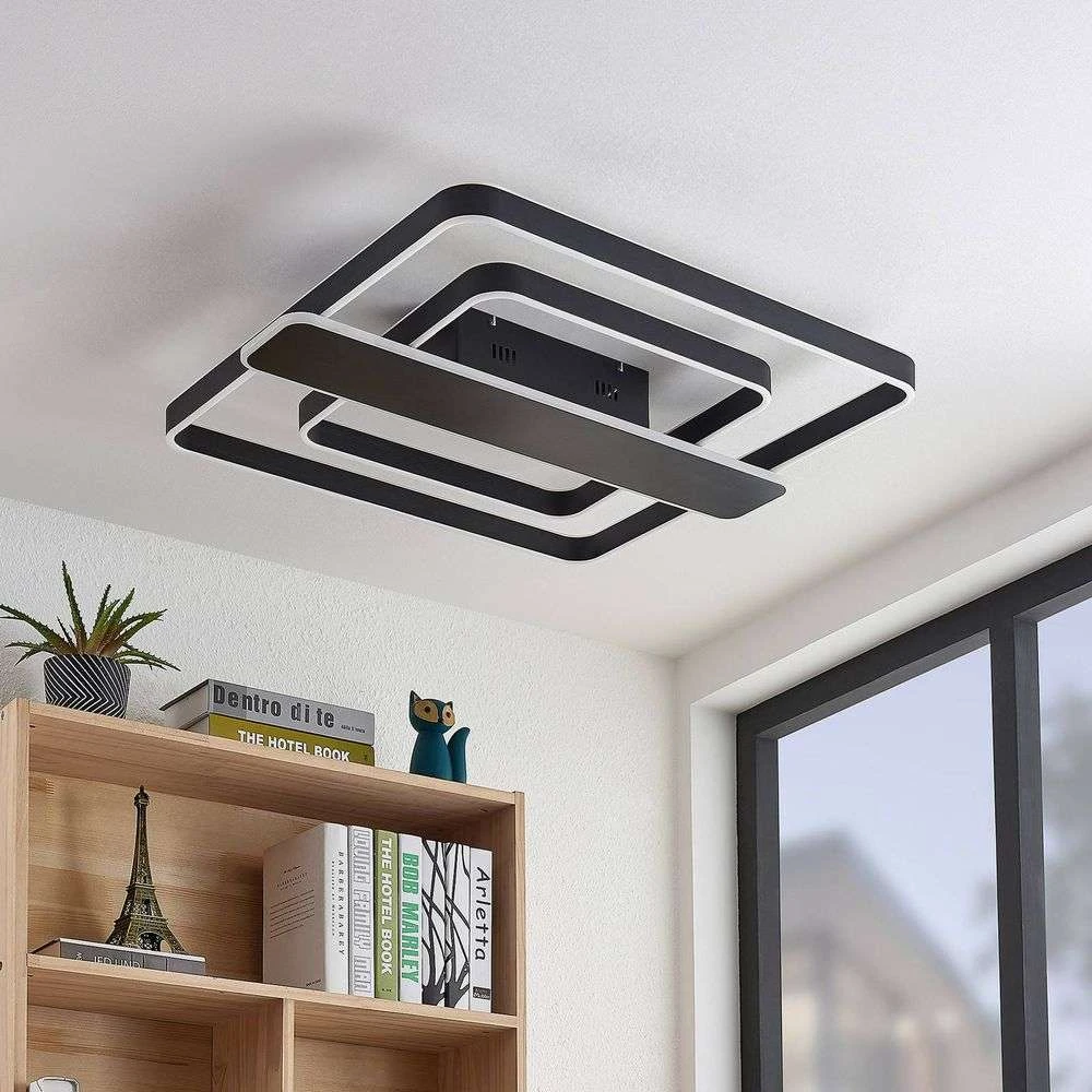 Linetti Square 70 Lámpara De Techo Black - Lucande 3 Linetti Square 70 Lámpara De Techo Black - Lucande - Imagen 3