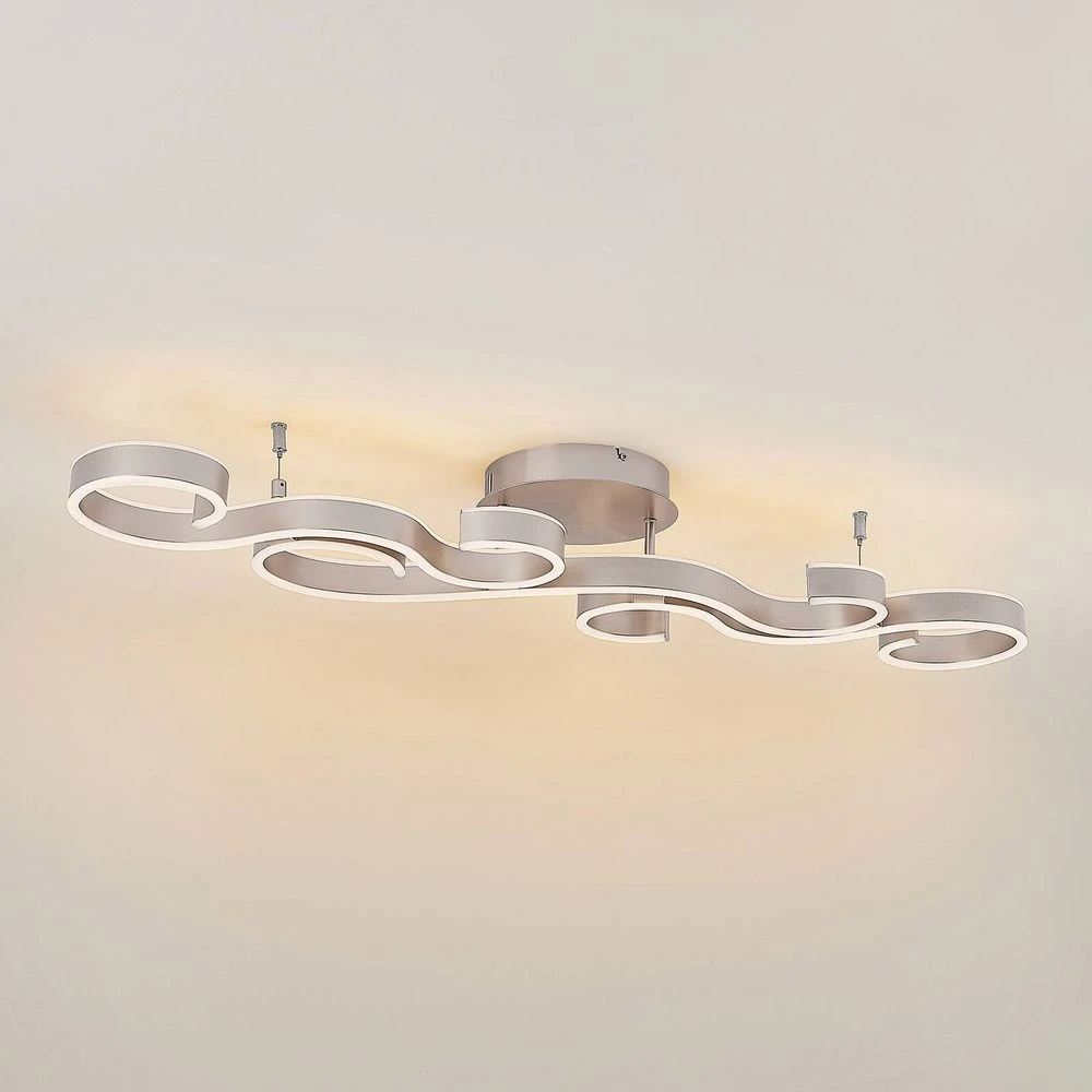 Admira Lámpara De Techo L101 Nickel - Lucande 5 Admira Lámpara De Techo L101 Nickel - Lucande - Imagen 5