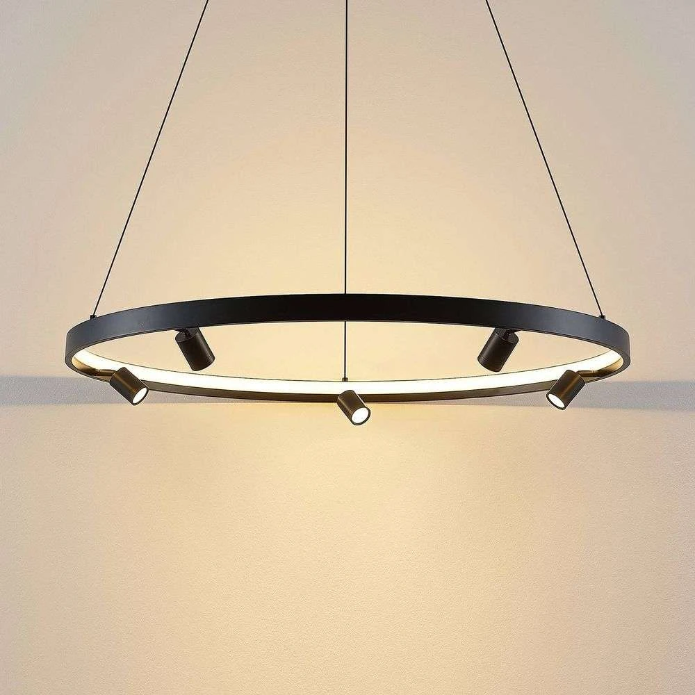 Paliva Lámpara Colgante Ø80 Black - Lucande 6 Paliva Lámpara Colgante Ø80 Black - Lucande - Imagen 6