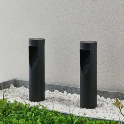 Ashton Lámpara Solar Black - Lindby -Ofertas Flos Tienda 42519117132513