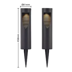 Ashton Lámpara Solar Black - Lindby -Ofertas Flos Tienda 42519117132514