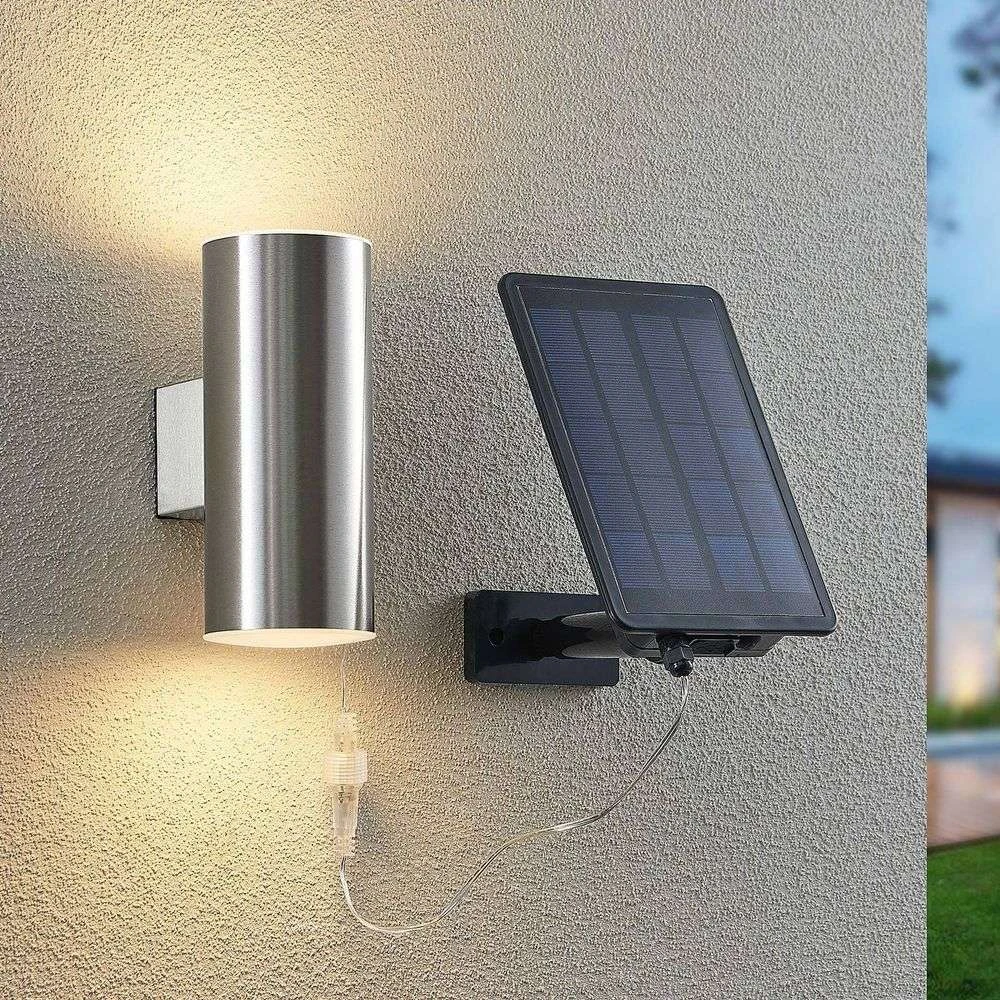 Maurun Solar Aplique De Pared Silver - Lindby 2 Maurun Solar Aplique De Pared Silver - Lindby - Imagen 2