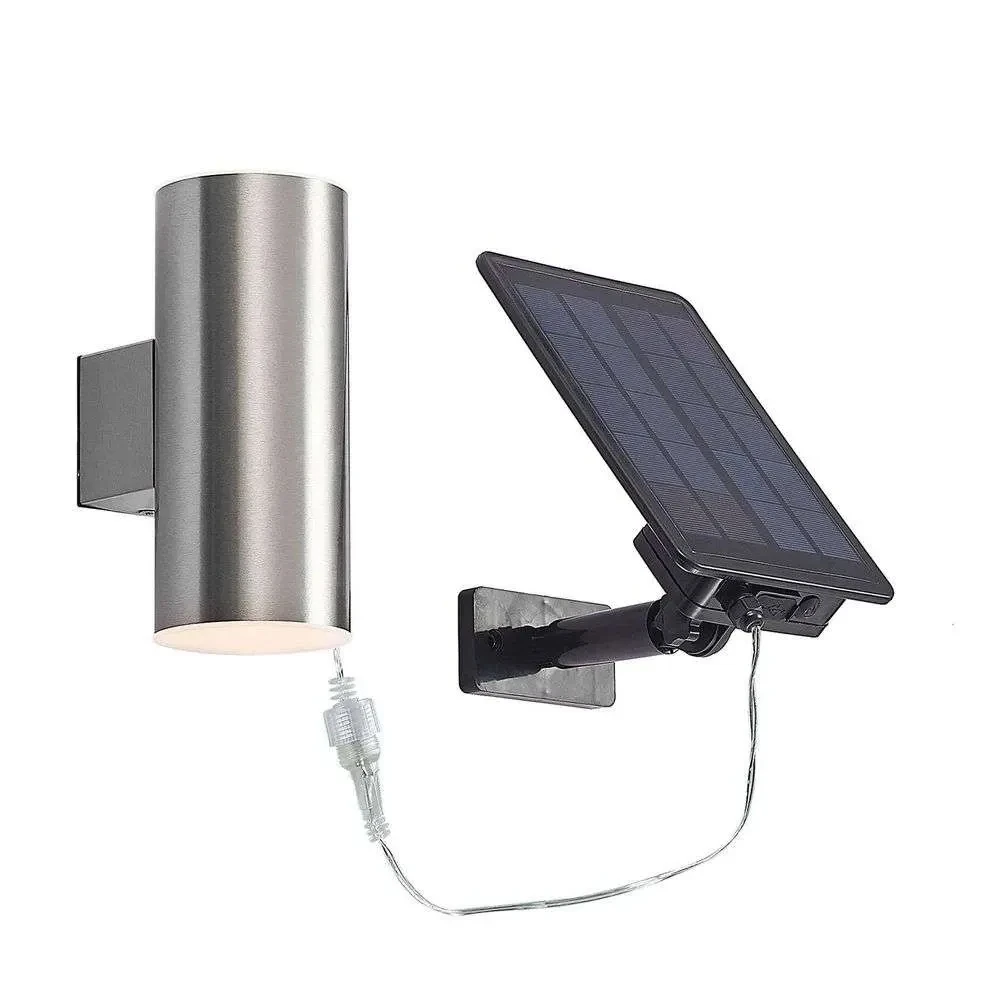 Maurun Solar Aplique De Pared Silver - Lindby 1 Maurun Solar Aplique De Pared Silver - Lindby