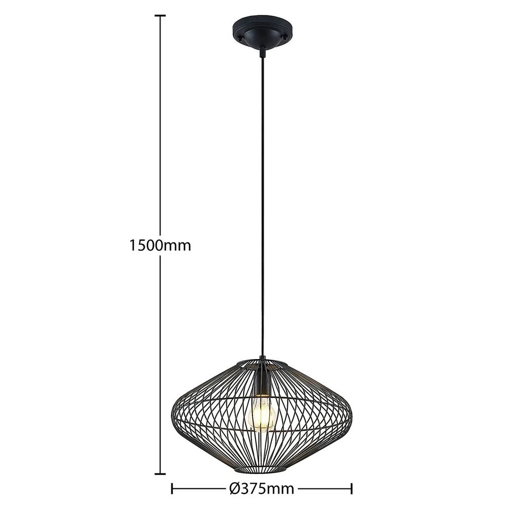 Ubali Lámpara Colgante Black - Lindby 3 Ubali Lámpara Colgante Black - Lindby - Imagen 3