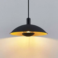 Narisara Lámpara Colgante Ø30 Black/Gold - Lindby -Ofertas Flos Tienda 42519117135584