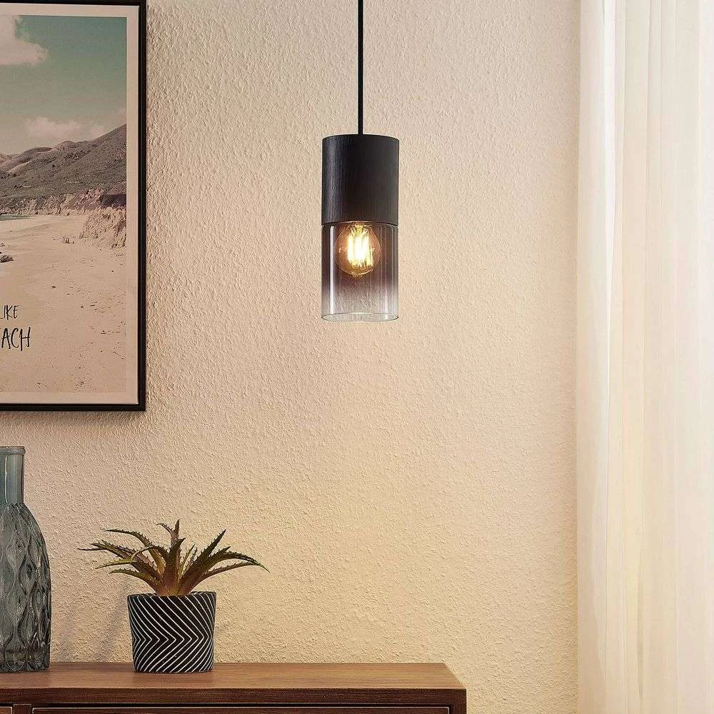 Berral Lámpara Colgante Black/Smoke - Lindby 3 Berral Lámpara Colgante Black/Smoke - Lindby - Imagen 3