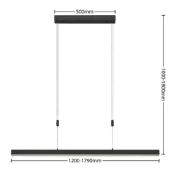 Merrit LED Lámpara Colgante Anthracite - Lucande 9 Merrit LED Lámpara Colgante Anthracite - Lucande -Ofertas Flos Tienda 4251911719055 5