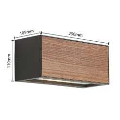 Lengo Aplique Exterior E27 L25 Wood - Lucande -Ofertas Flos Tienda 42519117197723