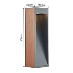 Ansala Aplique Exterior H60 Wood - Lucande -Ofertas Flos Tienda 42519117197963