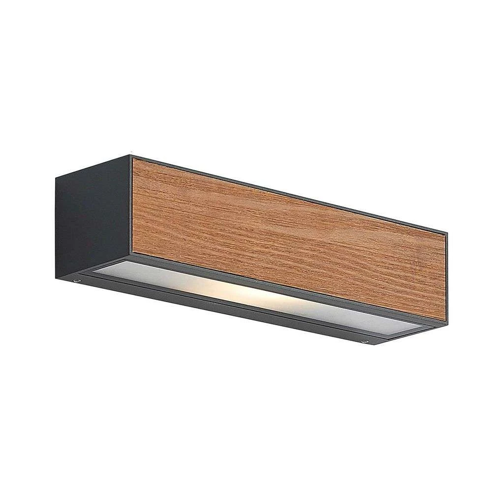 Lengo Aplique Exterior L25 Wood - Lucande 1 Lengo Aplique Exterior L25 Wood - Lucande