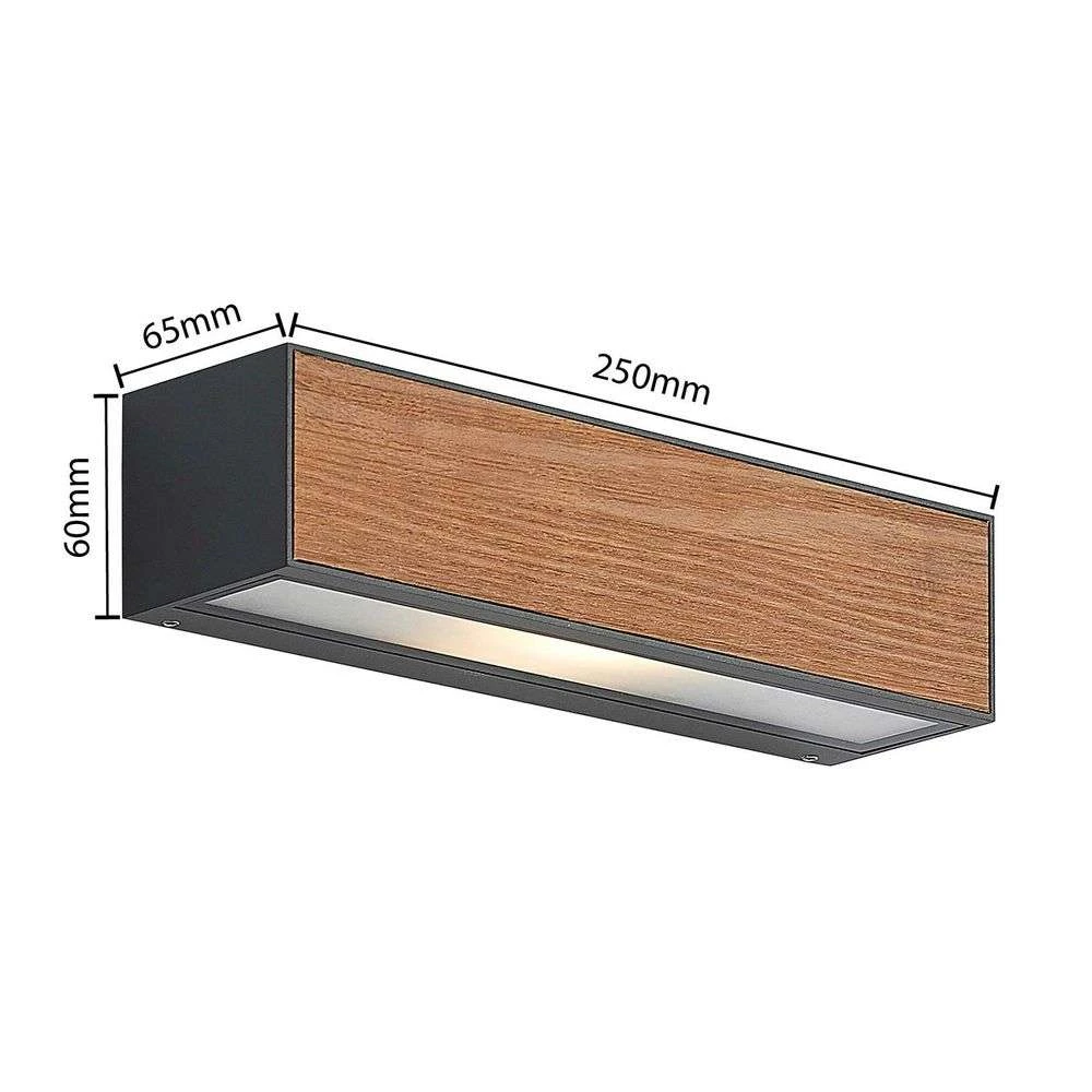 Lengo Aplique Exterior L25 Wood - Lucande 2 Lengo Aplique Exterior L25 Wood - Lucande - Imagen 2