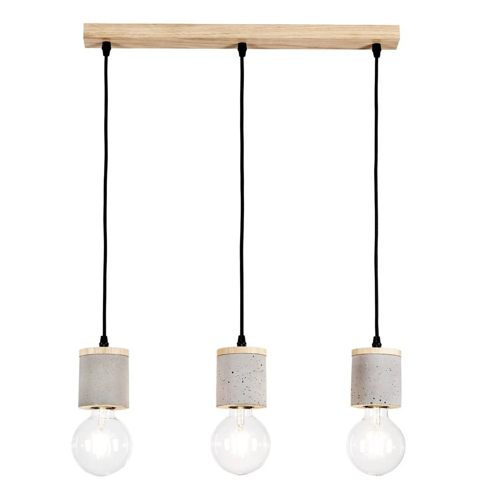 Jasper 3 Lámpara Colgante Wood/Black/Grey - Envostar 2 Jasper 3 Lámpara Colgante Wood/Black/Grey - Envostar - Imagen 2