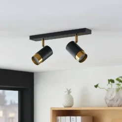 Evaro 2 Lámpara De Techo Black/Gold - Arcchio 8 Evaro 2 Lámpara De Techo Black/Gold - Arcchio -Ofertas Flos Tienda 42519117275793