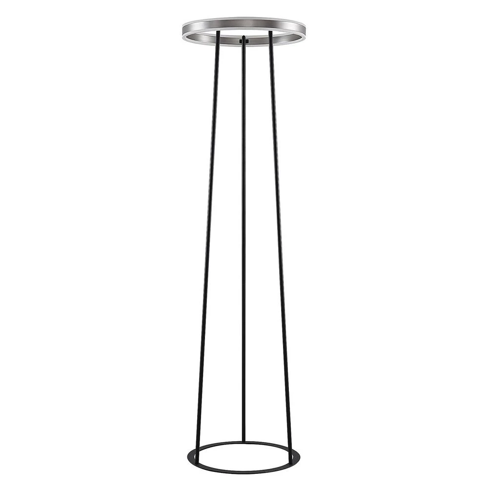 Seppe LED Lámpara De Pie Nickel - Lucande 1 Seppe LED Lámpara De Pie Nickel - Lucande