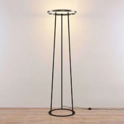 Seppe LED Lámpara De Pie Nickel - Lucande 8 Seppe LED Lámpara De Pie Nickel - Lucande -Ofertas Flos Tienda 4251911727616 4