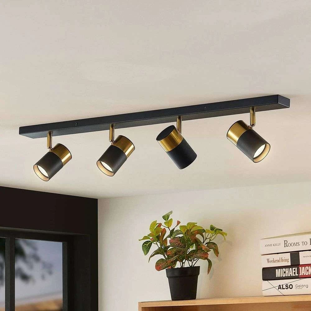 Evaro 4 Lámpara De Techo Gold/Black - Arcchio 2 Evaro 4 Lámpara De Techo Gold/Black - Arcchio - Imagen 2