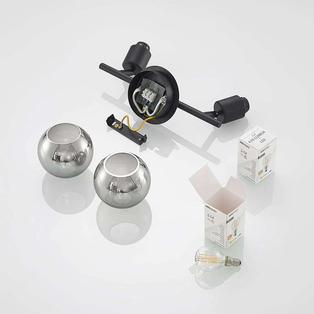 Eridia 2 Lámpara De Techo Black - Lindby 2 Eridia 2 Lámpara De Techo Black - Lindby - Imagen 2