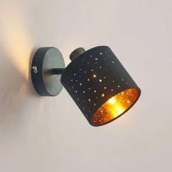 Darima 1 Lámpara De Techo Black/Gold - Lindby -Ofertas Flos Tienda 42519117311255