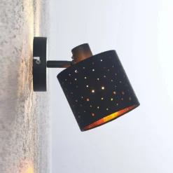 Darima 1 Lámpara De Techo Black/Gold - Lindby -Ofertas Flos Tienda 42519117311256