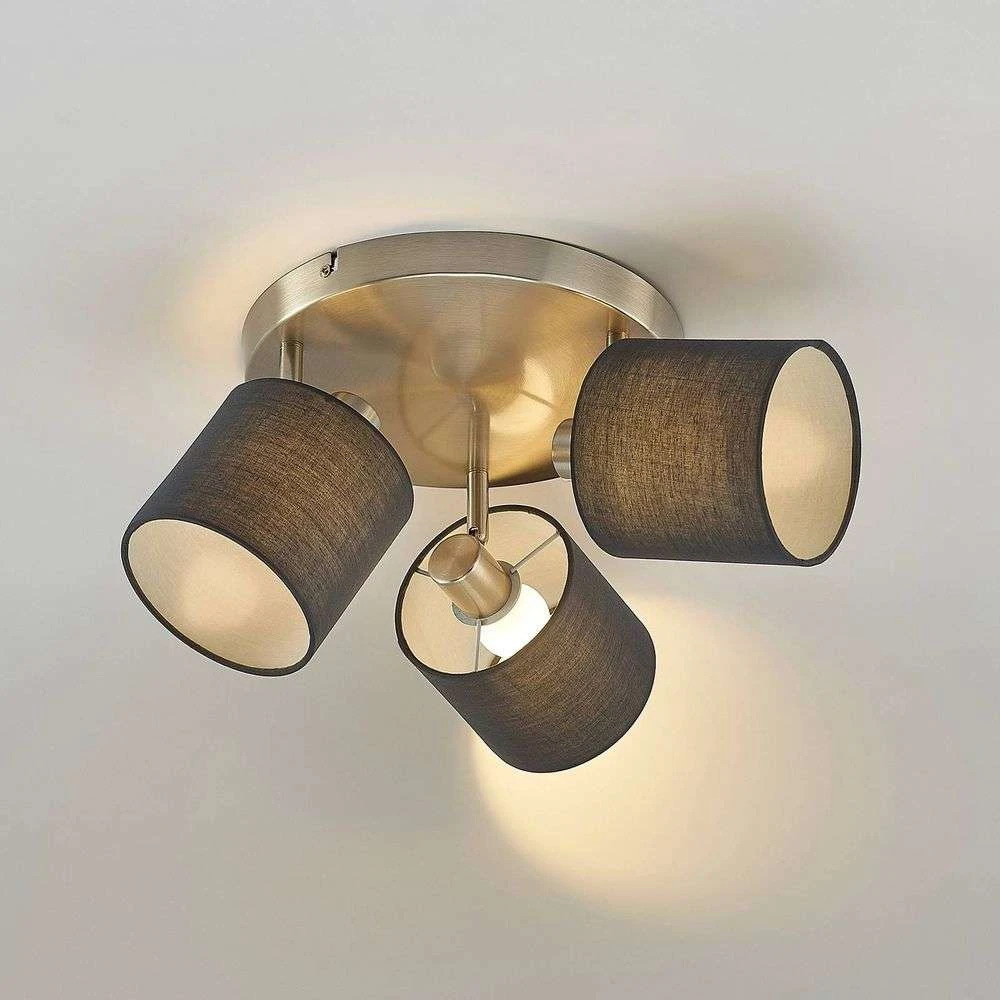 Darima 3 Round Lámpara De Techo Grey - Lindby 5 Darima 3 Round Lámpara De Techo Grey - Lindby - Imagen 5