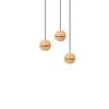 Wooden Balls Cluster Lámpara Colgante Wood/Black - Envostar