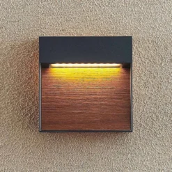 Sylvett LED Aplique Exterior Dark Grey/Dark Wood - Lucande 8 Sylvett LED Aplique Exterior Dark Grey/Dark Wood - Lucande -Ofertas Flos Tienda 4251911739763 4