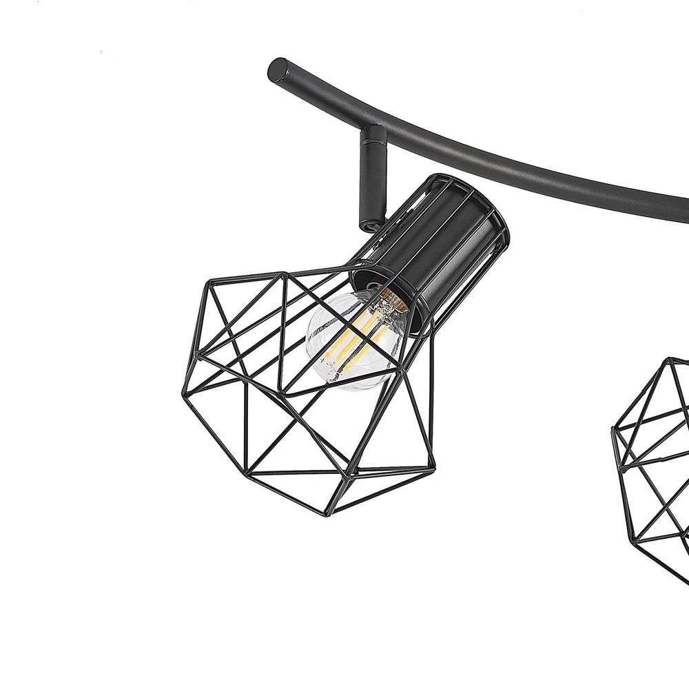 Skandero 4 Lámpara De Techo Black - Lindby 5 Skandero 4 Lámpara De Techo Black - Lindby - Imagen 5