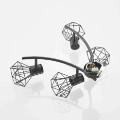 Skandero 4 Lámpara De Techo Black - Lindby 11 Skandero 4 Lámpara De Techo Black - Lindby -Ofertas Flos Tienda 4251911743463 7